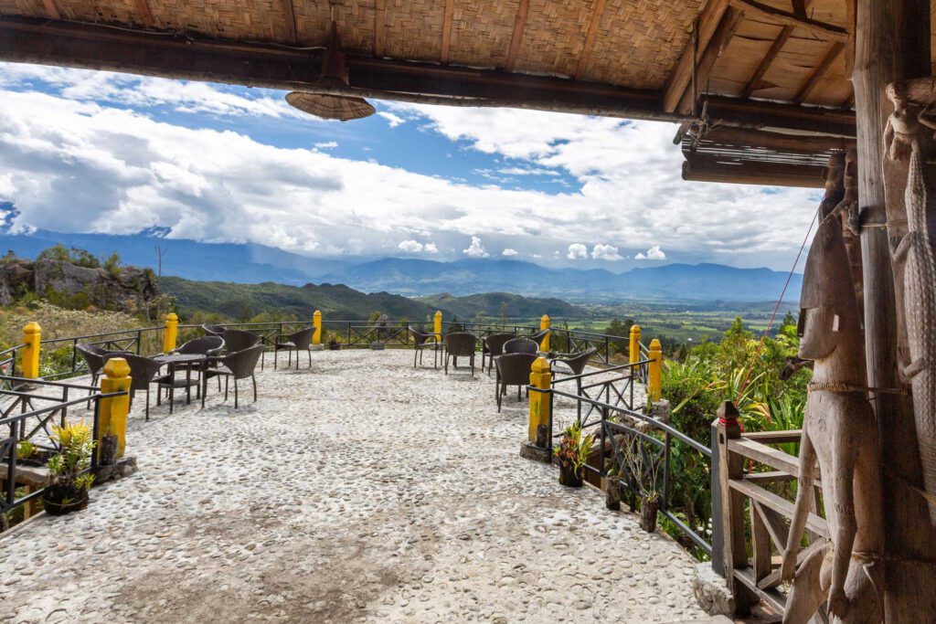Our restaurant's large view terrace