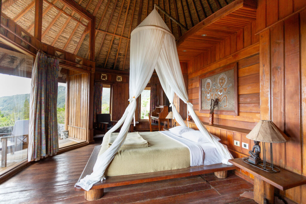 All bungalows are equipped with handmade cotton mosquito nets and 30 cm hotel-quality premium mattresses.